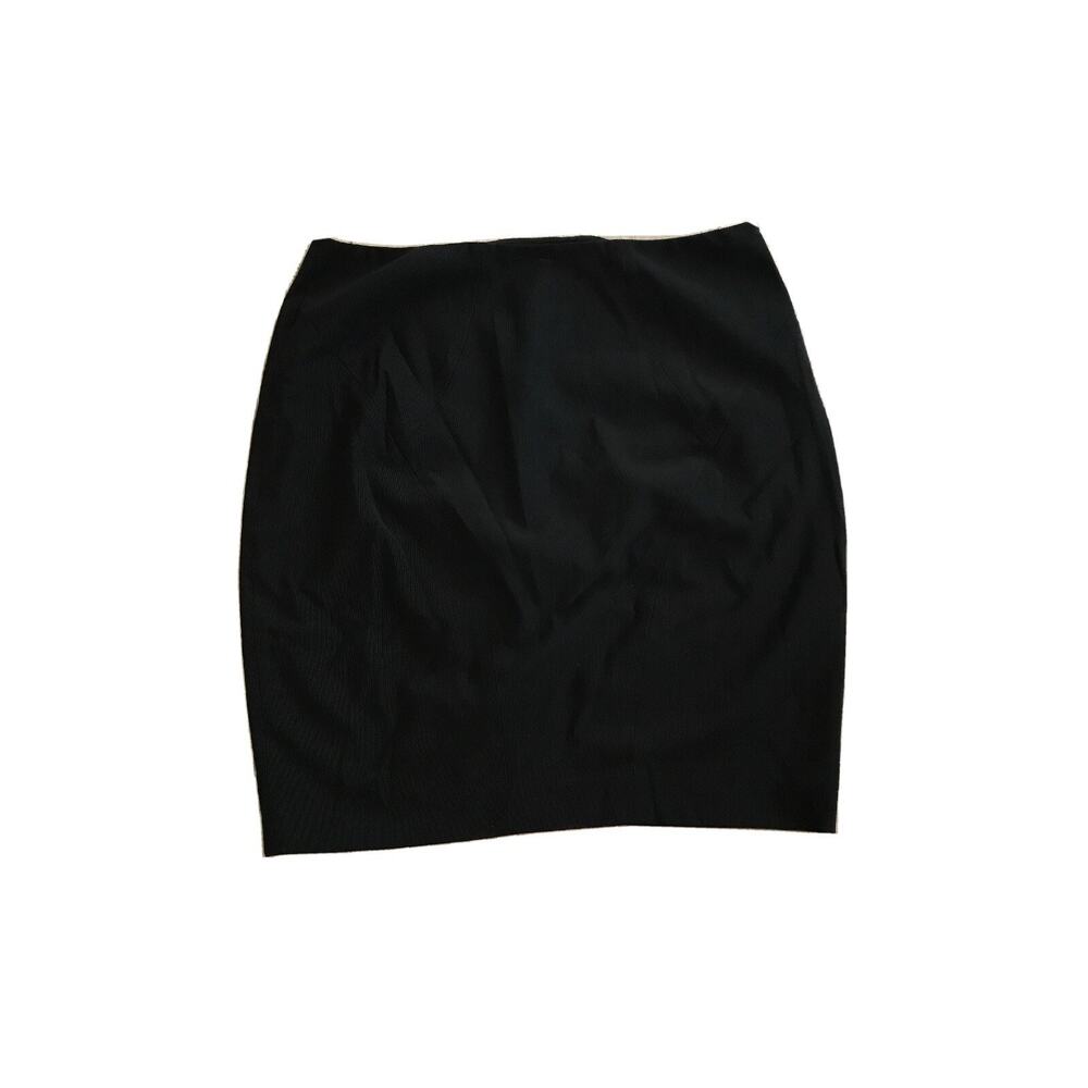 EUC Ports 1961 Women's Bodycon Pencil Short Black Skirt Side Zipper Size 6